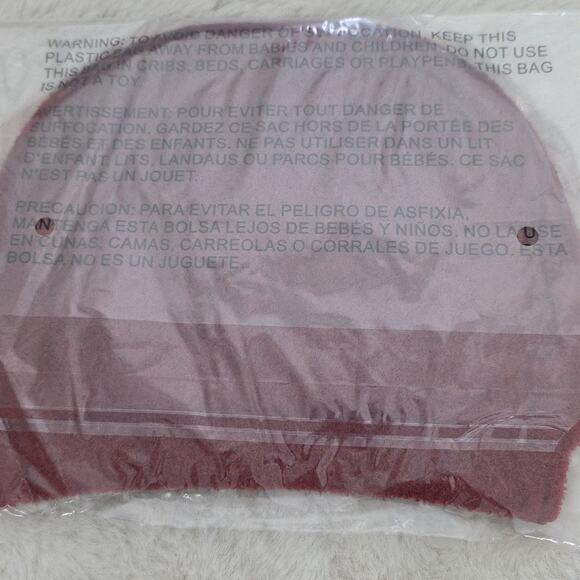 Barefoot Dreams CozyChic Lite Confetti Beanie Crimson Red Rosewood NWT OS main image 7